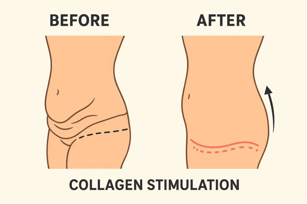 Before and after results for sagging skin after weight loss injections Willenhall