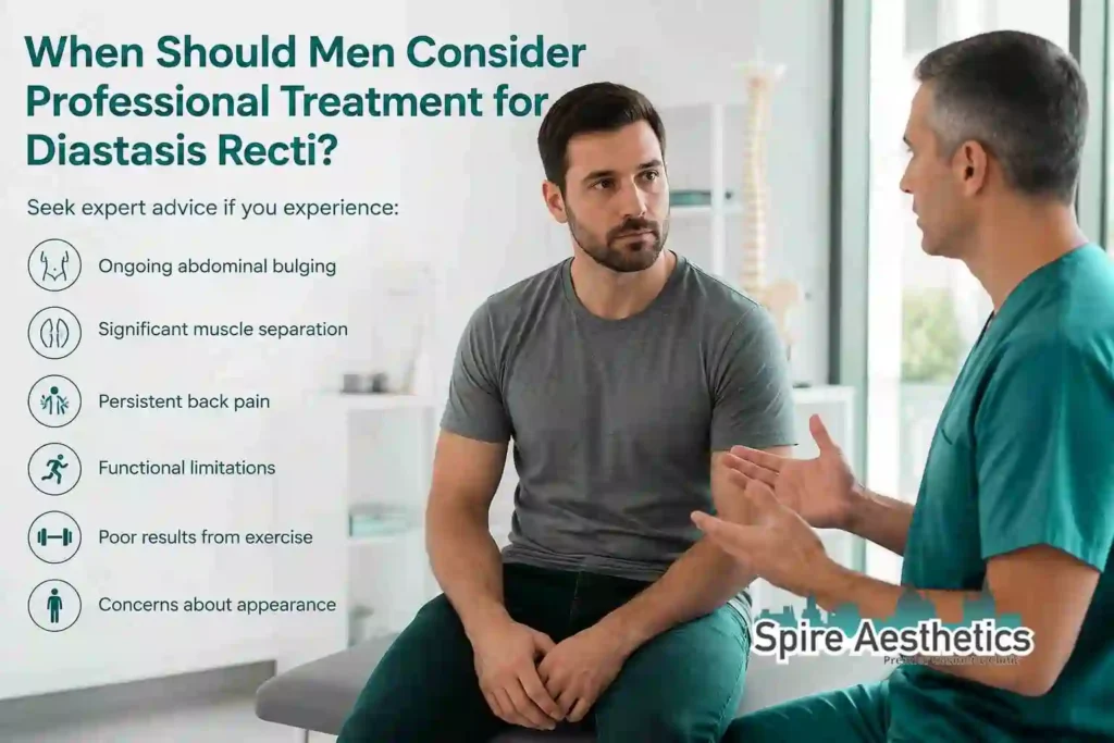 When Should Men Consider Professional Treatment for Diastasis Recti Willenhall?