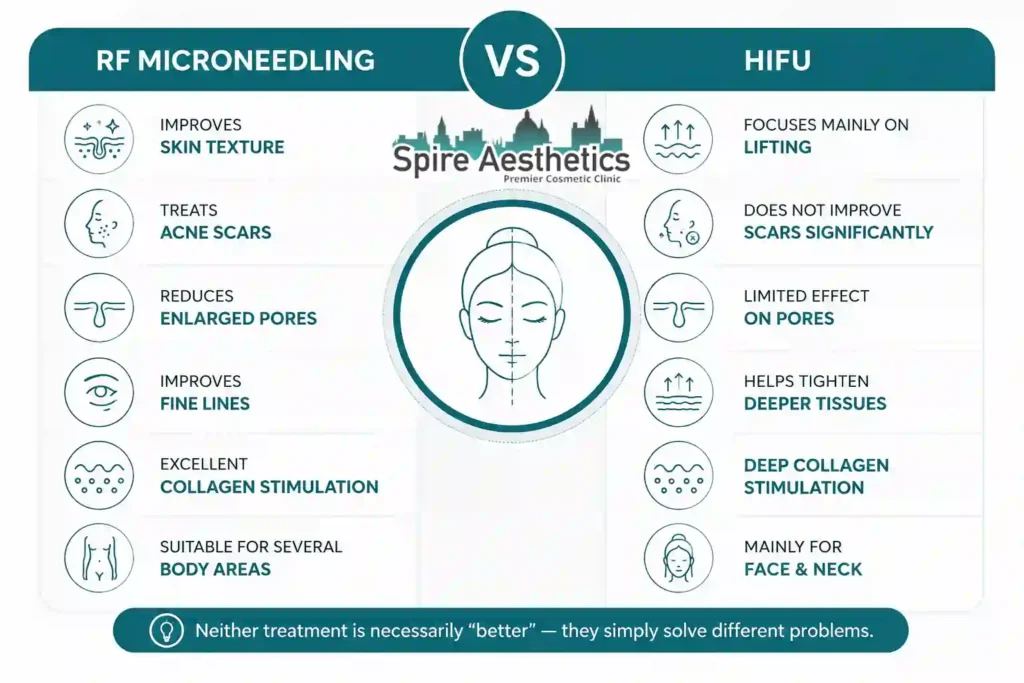 RF Microneedling vs HIFU: Which Treatment Gives Better Results Willenhall?